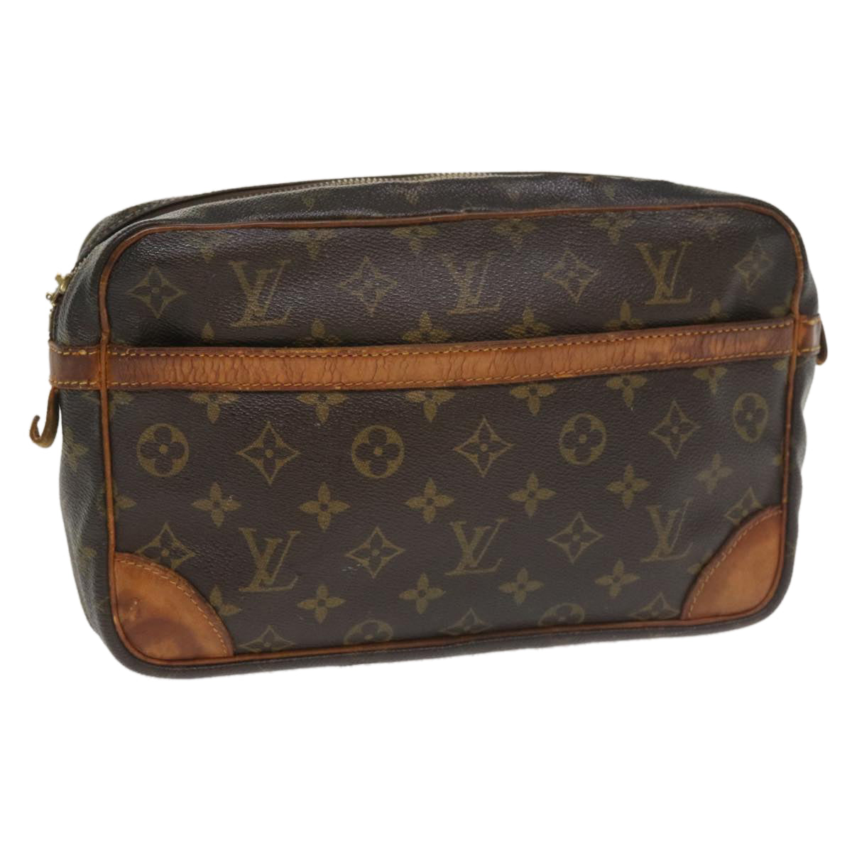 LOUIS VUITTON Monogram Compiegne 28 Clutch Bag M51845 LV Auth 34923