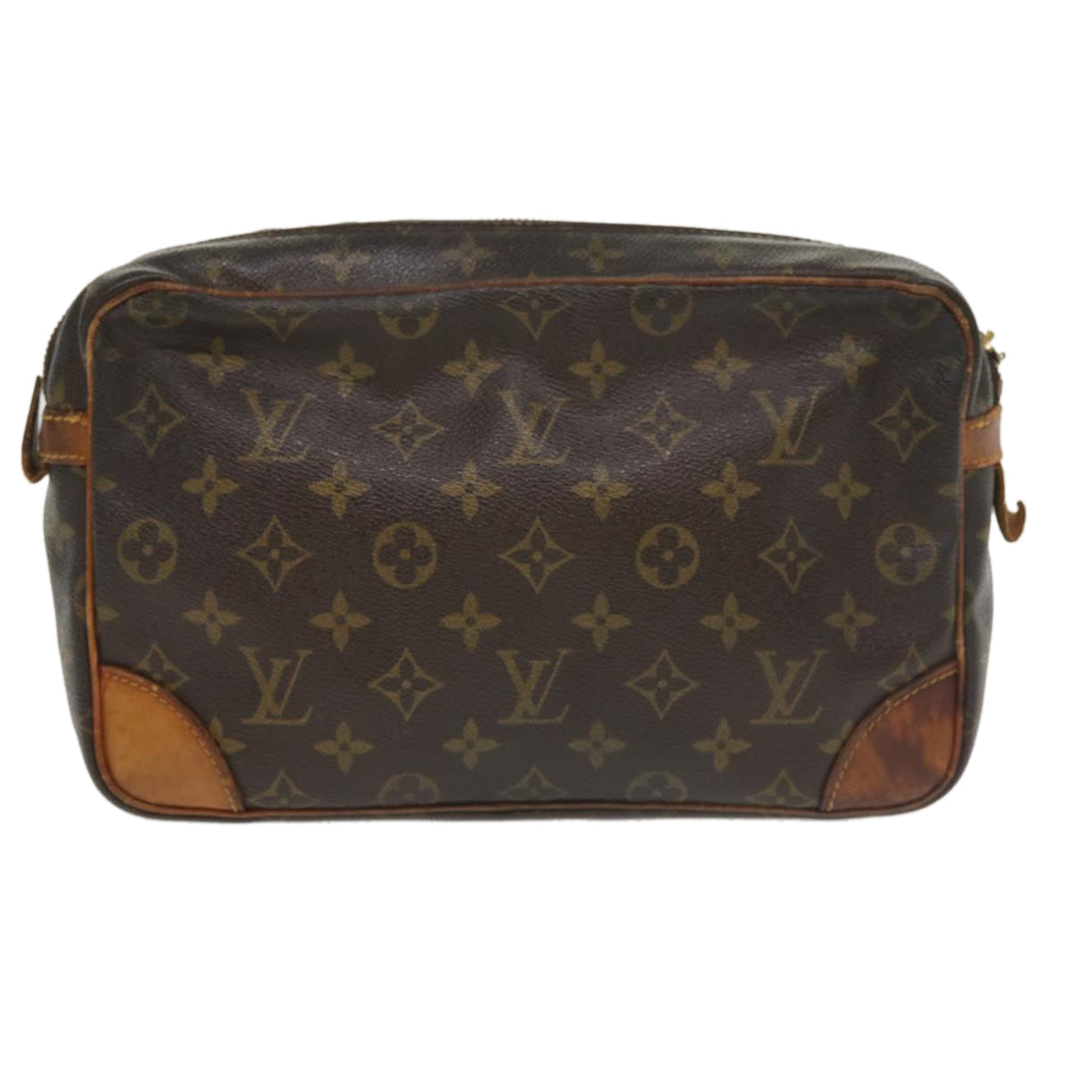 LOUIS VUITTON Monogram Compiegne 28 Clutch Bag M51845 LV Auth 34923