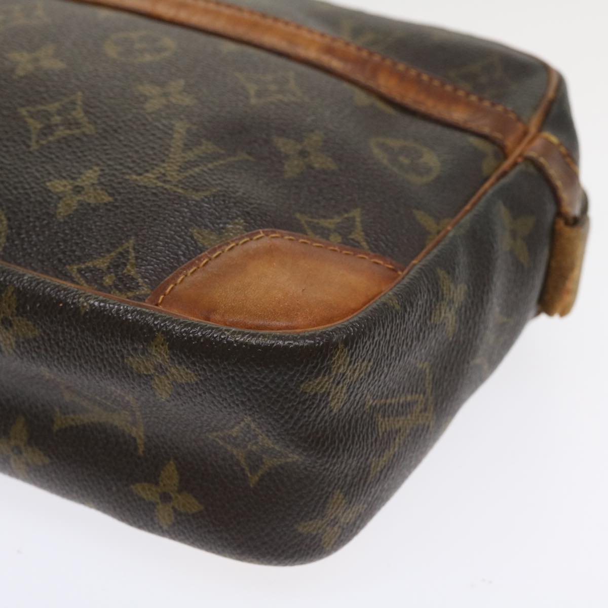 LOUIS VUITTON Monogram Compiegne 28 Clutch Bag M51845 LV Auth 34923