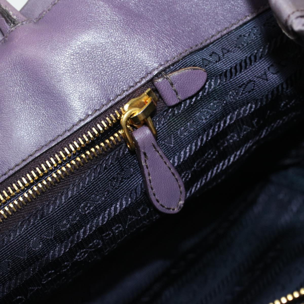PRADA Hand Bag Nylon Purple Auth jk3011