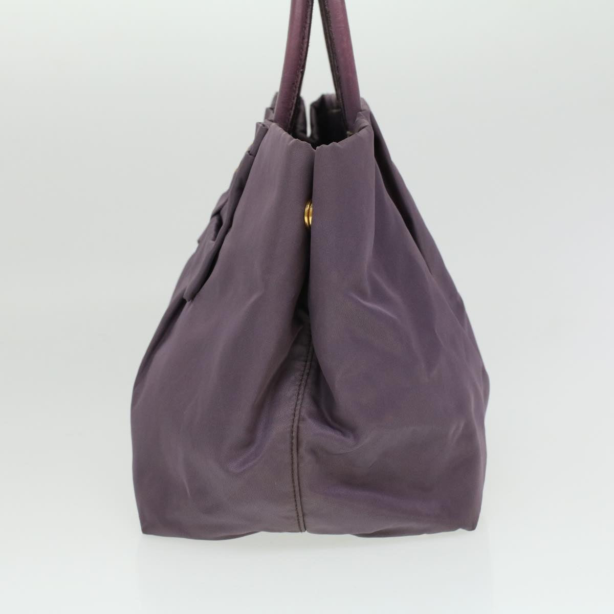 PRADA Hand Bag Nylon Purple Auth jk3011