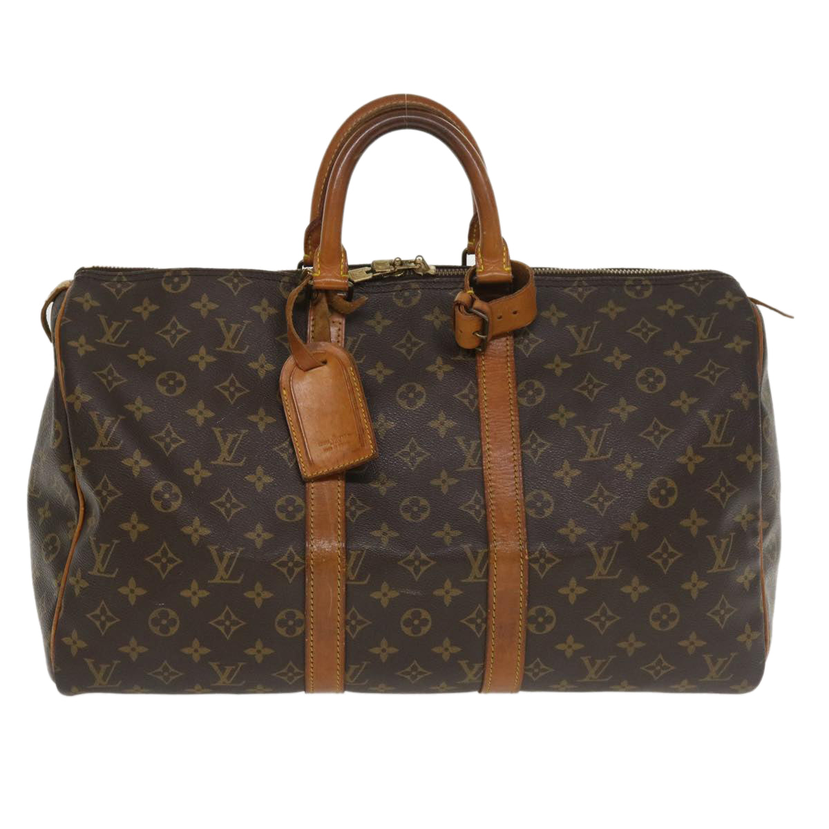 LOUIS VUITTON Monogram Keepall 45 Boston Bag M41428 LV Auth jk3022