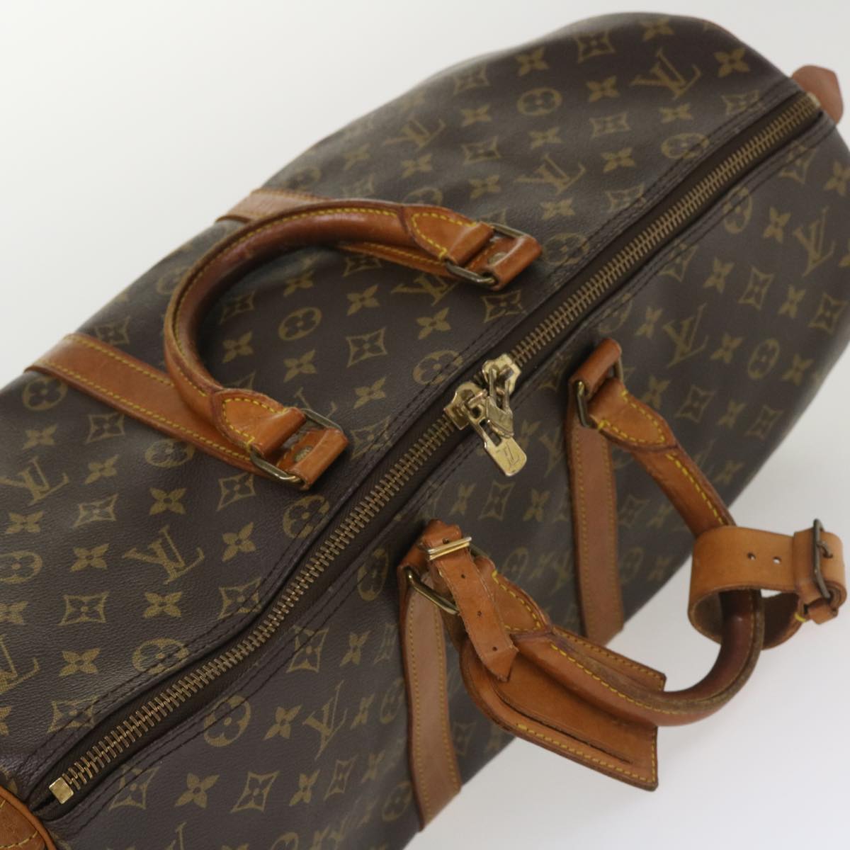 LOUIS VUITTON Monogram Keepall 45 Boston Bag M41428 LV Auth jk3022