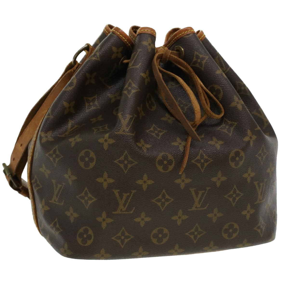 LOUIS VUITTON Monogram Petit Noe Shoulder Bag M42226 LV Auth jk3024