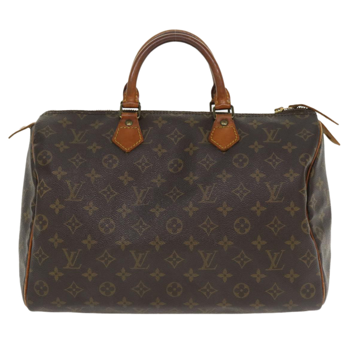 LOUIS VUITTON Monogram Speedy 35 Hand Bag M41524 LV Auth jk3031