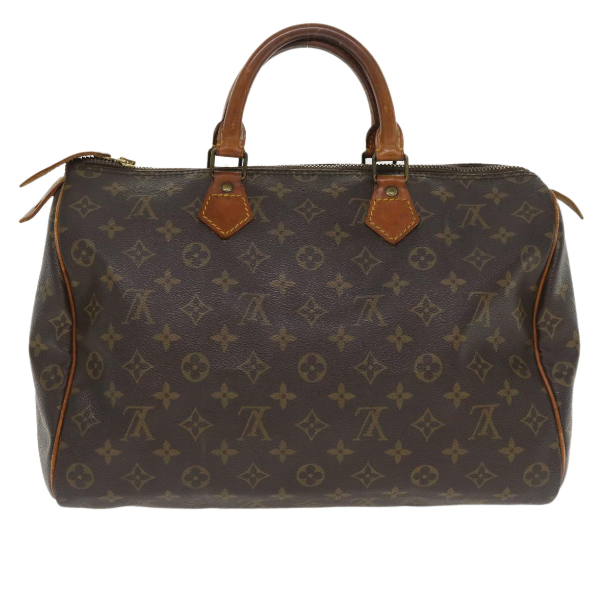 LOUIS VUITTON Monogram Speedy 35 Hand Bag M41524 LV Auth jk3031