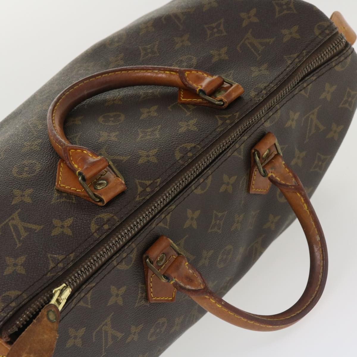 LOUIS VUITTON Monogram Speedy 35 Hand Bag M41524 LV Auth jk3031