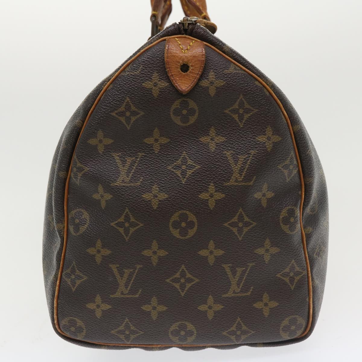 LOUIS VUITTON Monogram Speedy 35 Hand Bag M41524 LV Auth jk3034