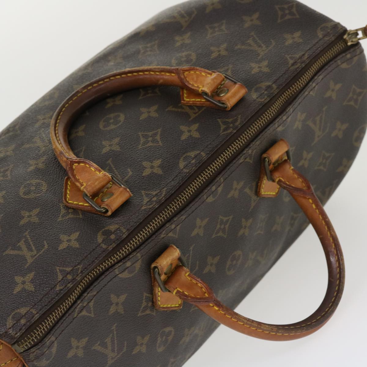 LOUIS VUITTON Monogram Speedy 35 Hand Bag M41524 LV Auth jk3034