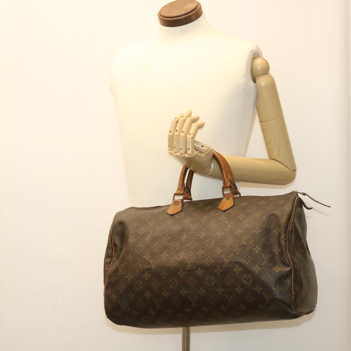 LOUIS VUITTON Monogram Speedy 40 Hand Bag M41522 LV Auth jk3036