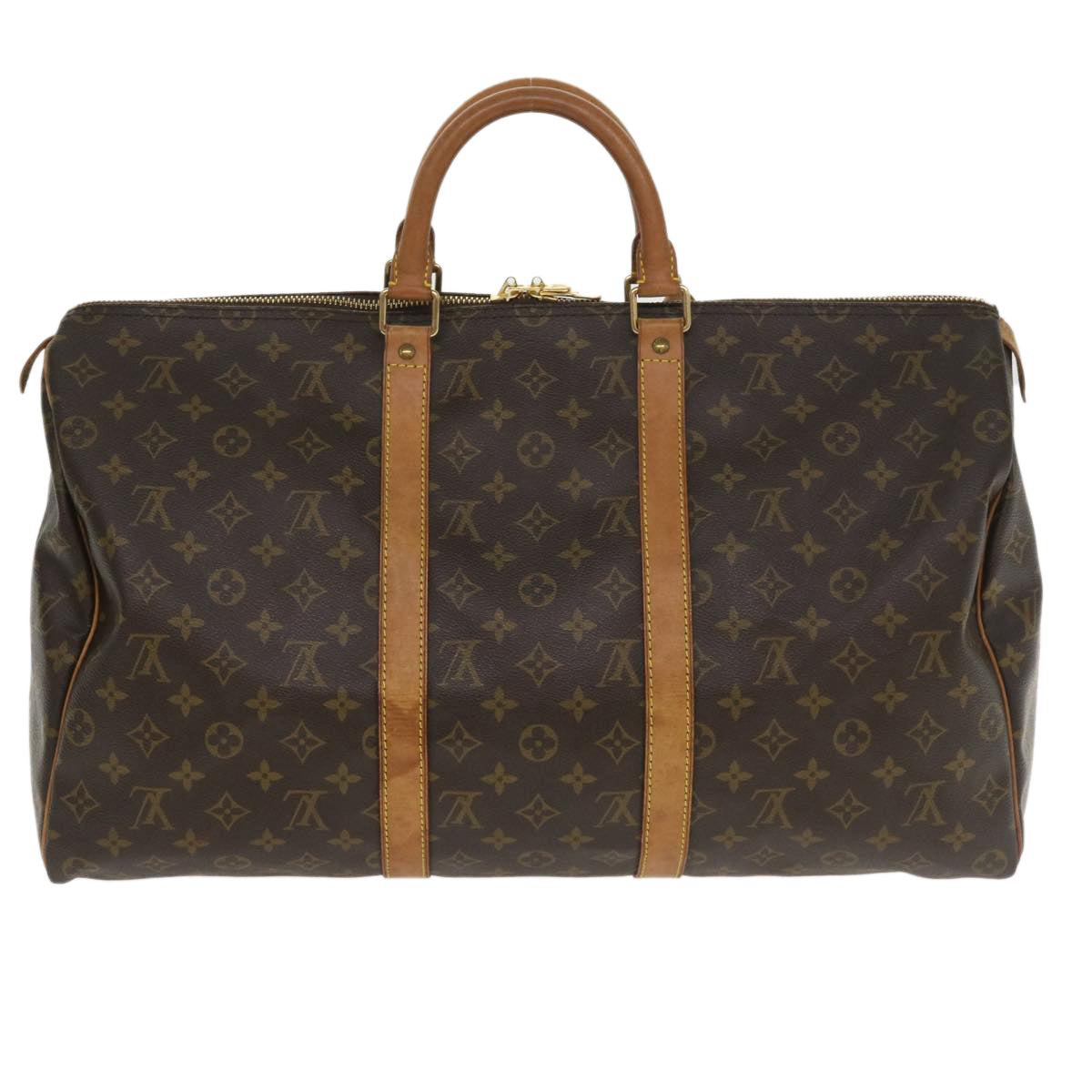 LOUIS VUITTON Monogram Keepall 50 Boston Bag M41426 LV Auth jk3039