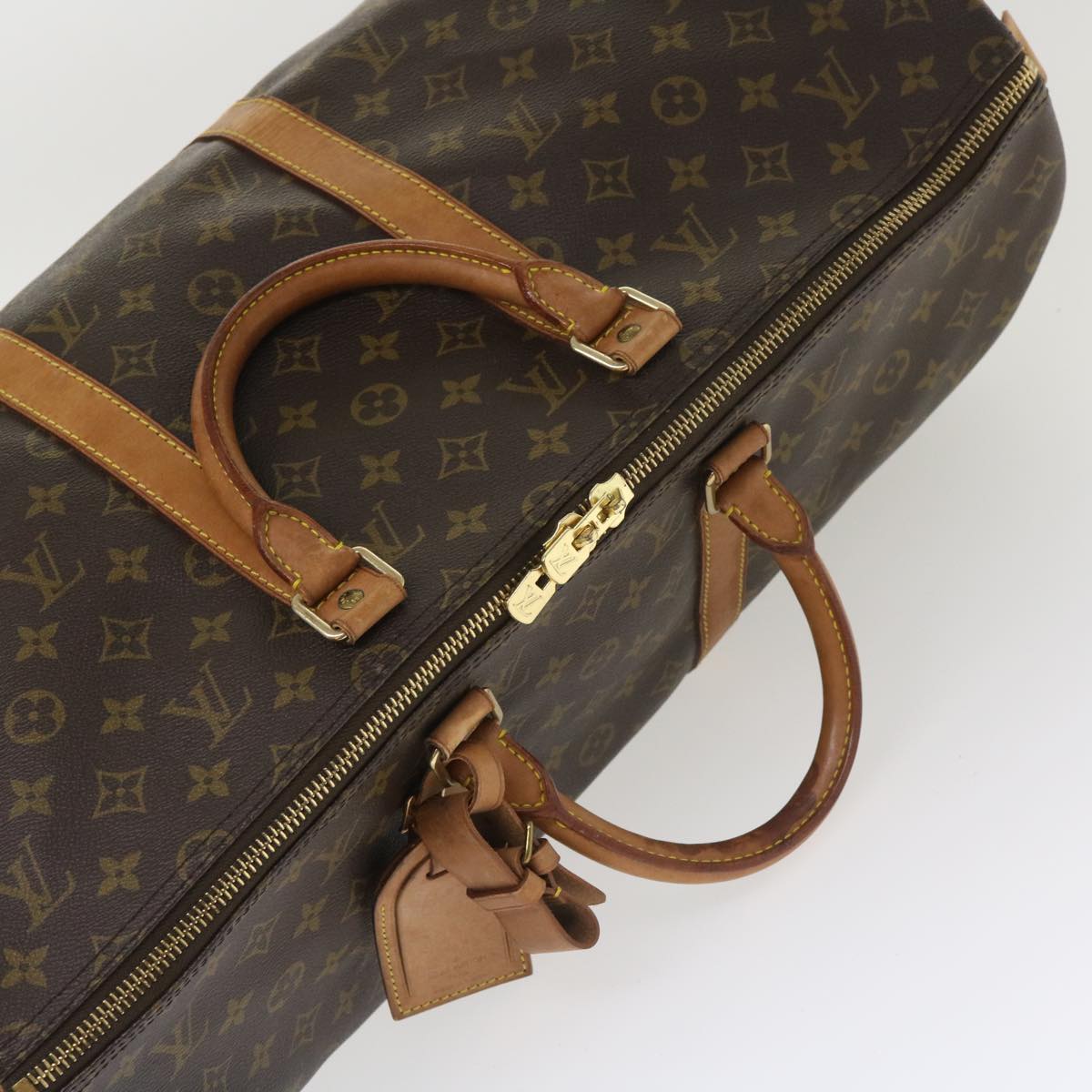 LOUIS VUITTON Monogram Keepall 50 Boston Bag M41426 LV Auth jk3039