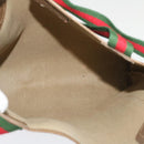 GUCCI Web Sherry Line GG Canvas Tote Bag PVC Leather Beige Green Red Auth jk3040-11