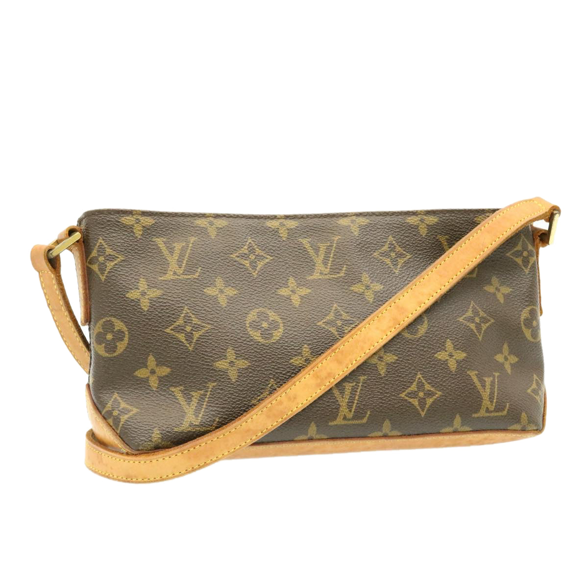 LOUIS VUITTON Monogram Trotteur Shoulder Bag M51240 LV Auth jk353