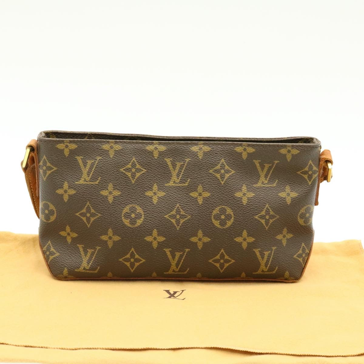 LOUIS VUITTON Monogram Trotteur Shoulder Bag M51240 LV Auth jk353