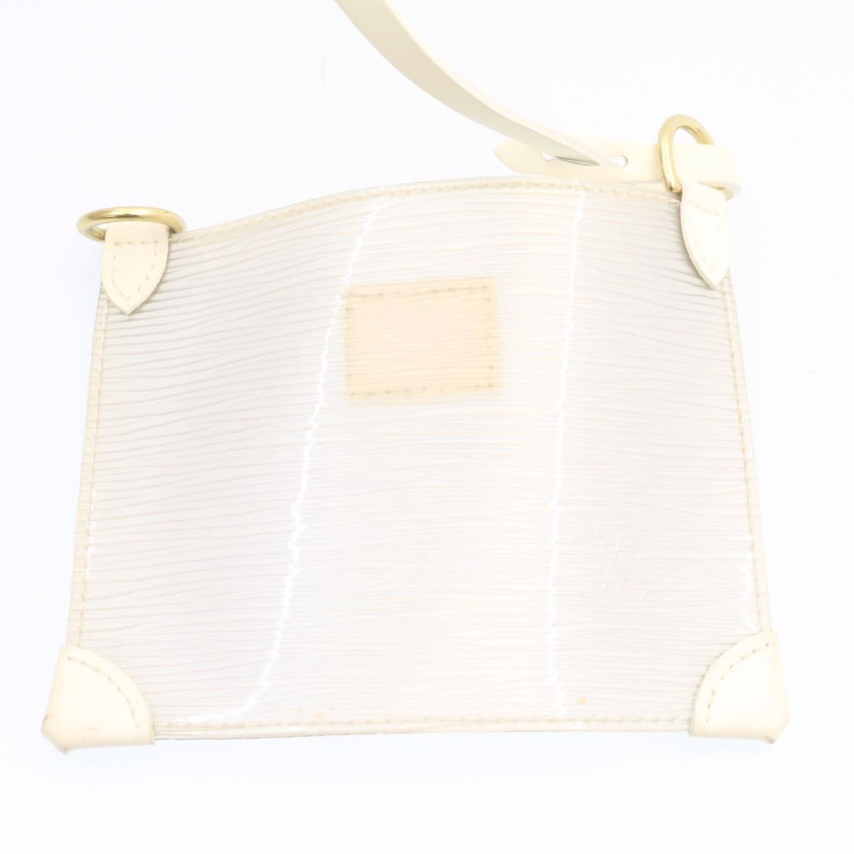 LOUIS VUITTON Epi Plage Mini Lagoon Bay Tote Bag White Clear M92263 Auth jk361