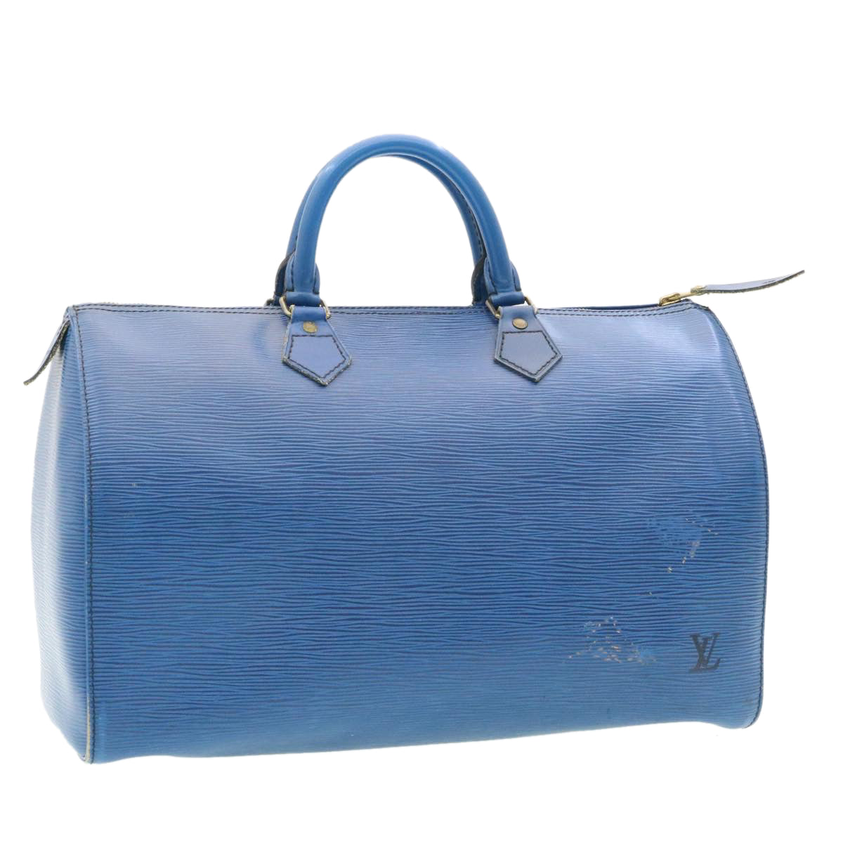 LOUIS VUITTON Epi Speedy 35 Hand Bag Blue M42995 LV Auth jk402