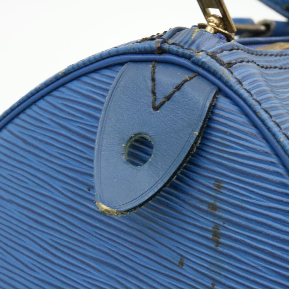 LOUIS VUITTON Epi Speedy 35 Hand Bag Blue M42995 LV Auth jk402