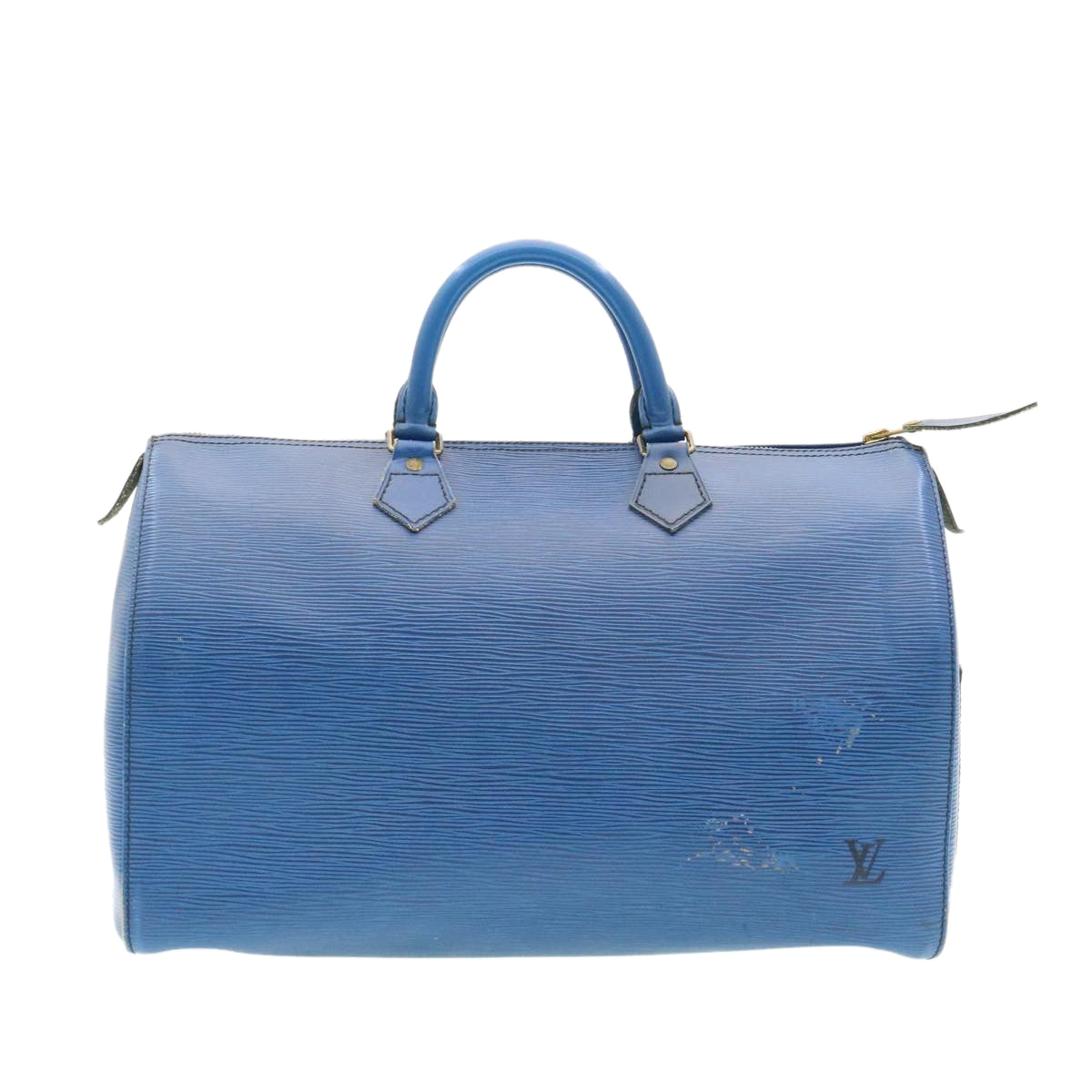 LOUIS VUITTON Epi Speedy 35 Hand Bag Blue M42995 LV Auth jk402