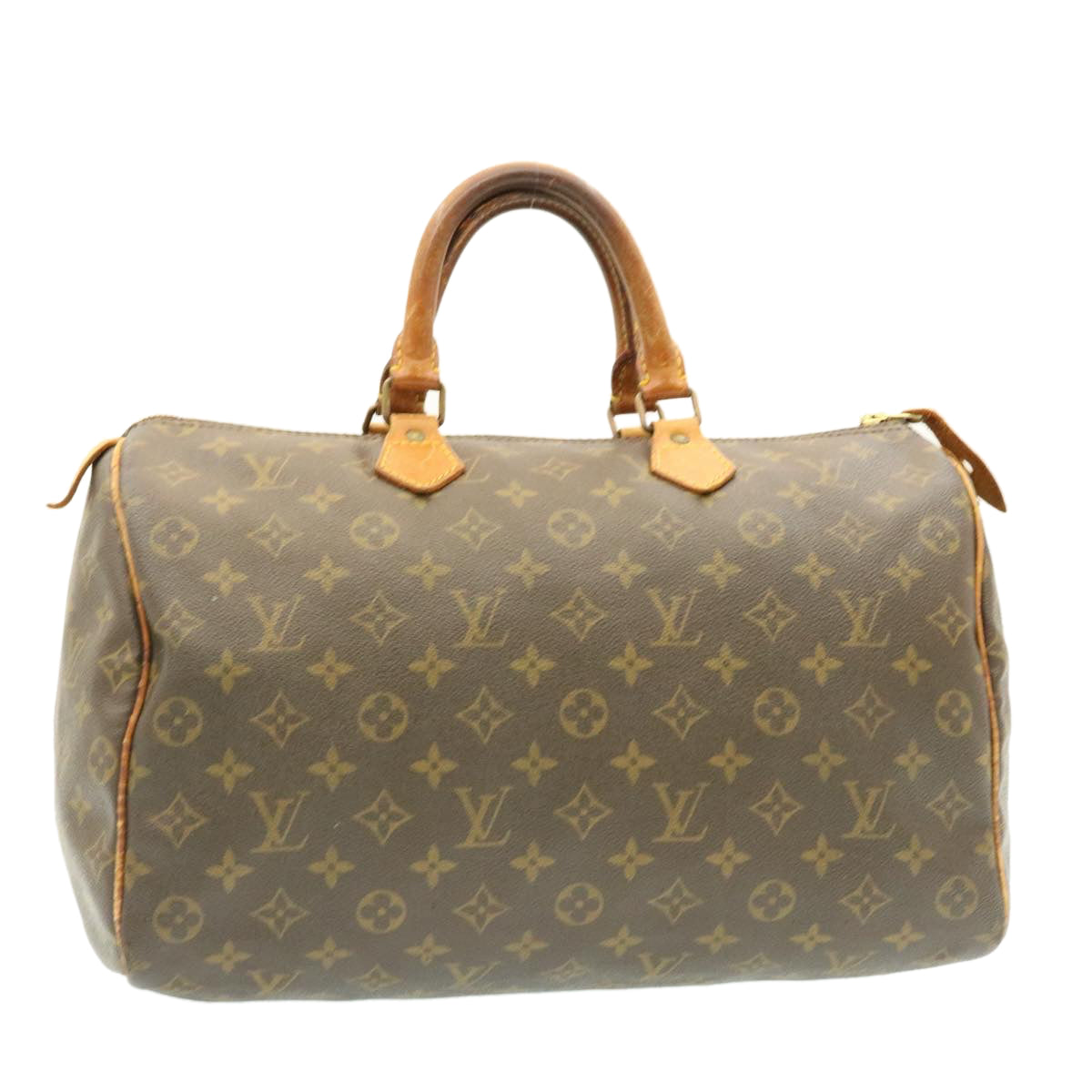 LOUIS VUITTON Monogram Speedy 35 Handbag M41524 LV Auth jk476