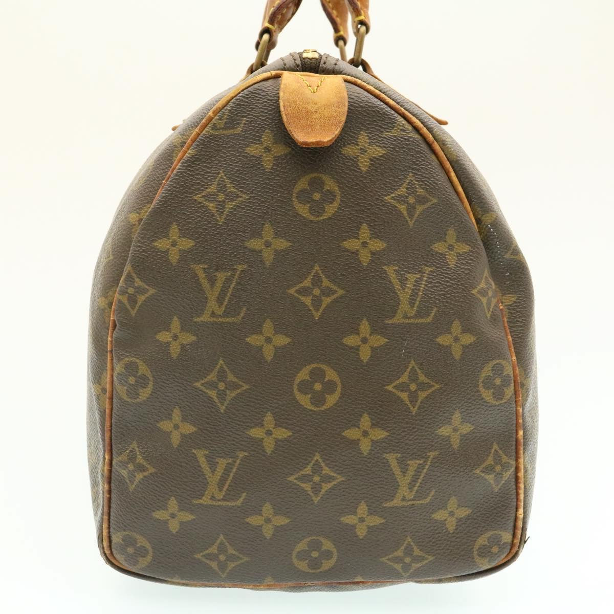 LOUIS VUITTON Monogram Speedy 35 Handbag M41524 LV Auth jk476