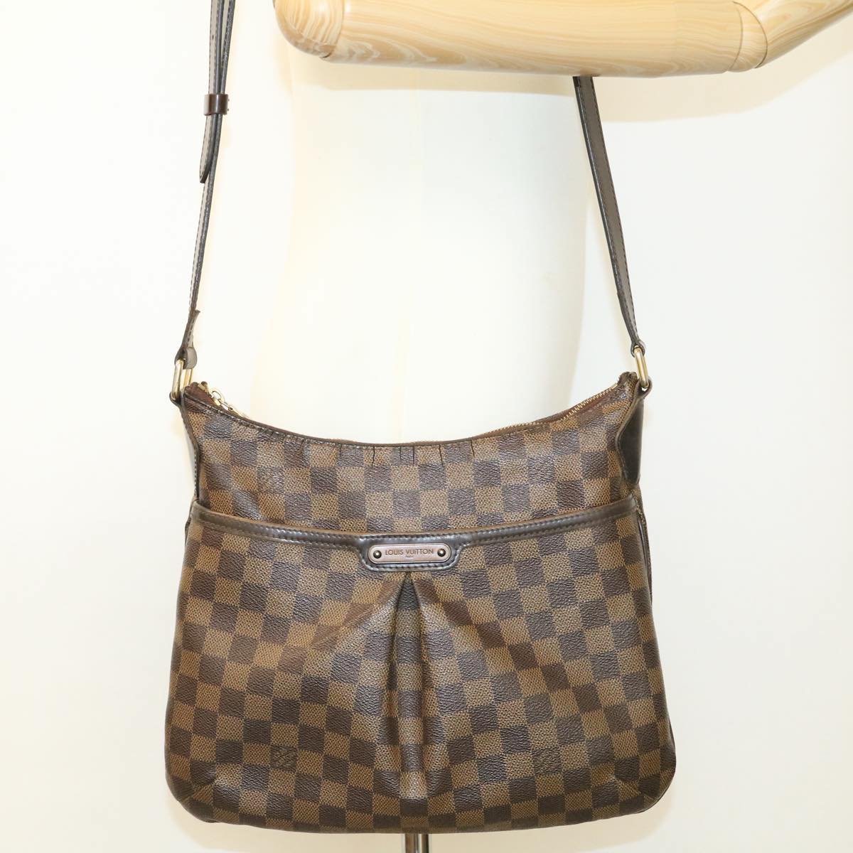 LOUIS VUITTON Damier Ebene Bloomsbury PM Shoulder Bag N42251 LV Auth jk506