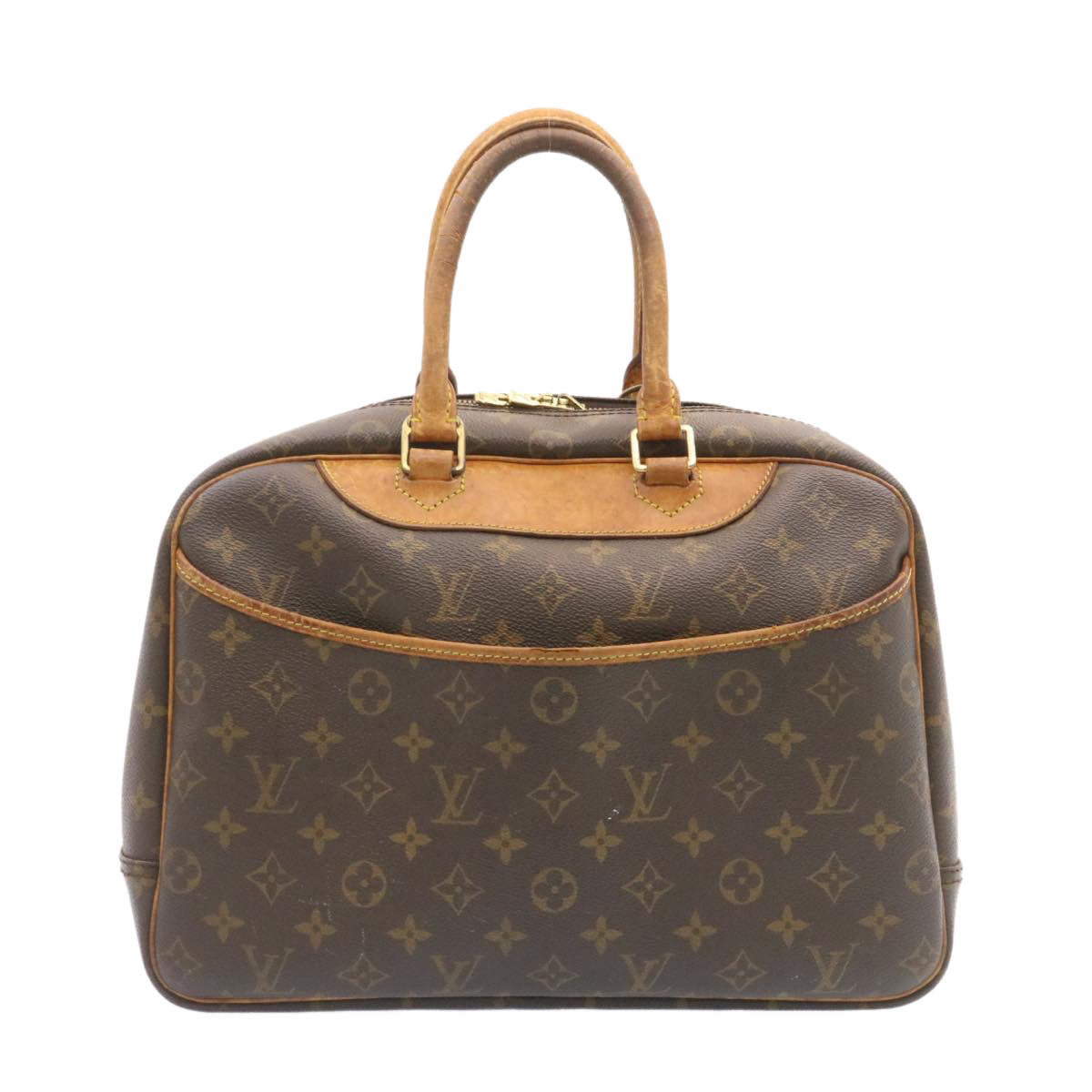 LOUIS VUITTON Monogram Deauville Hand Bag M47270 LV Auth jk540