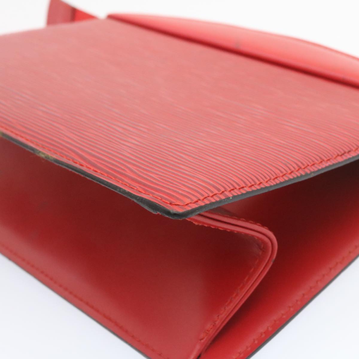 LOUIS VUITTON Epi Trousse Crete Clutch Bag Red M48407 LV Auth ai601