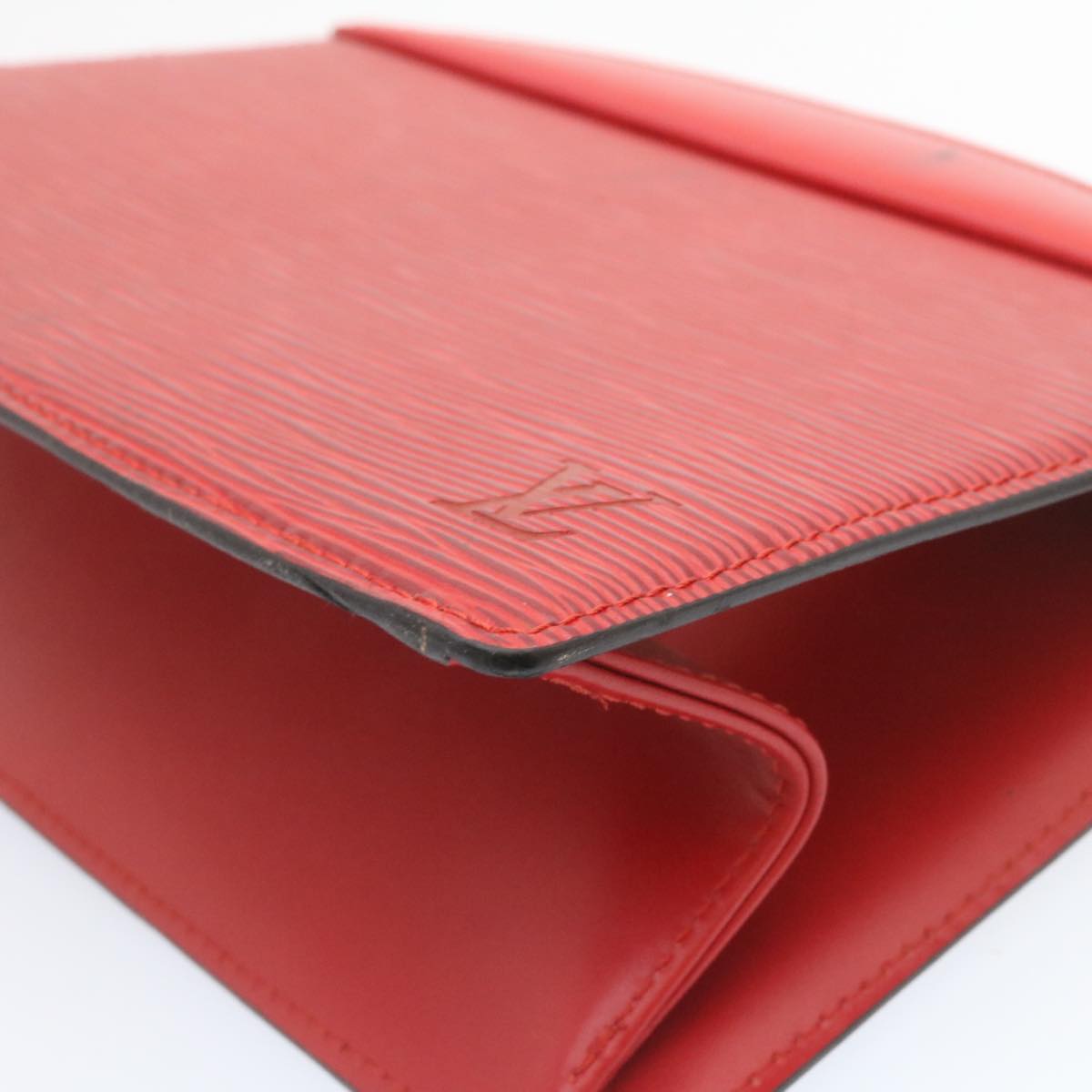 LOUIS VUITTON Epi Trousse Crete Clutch Bag Red M48407 LV Auth ai601