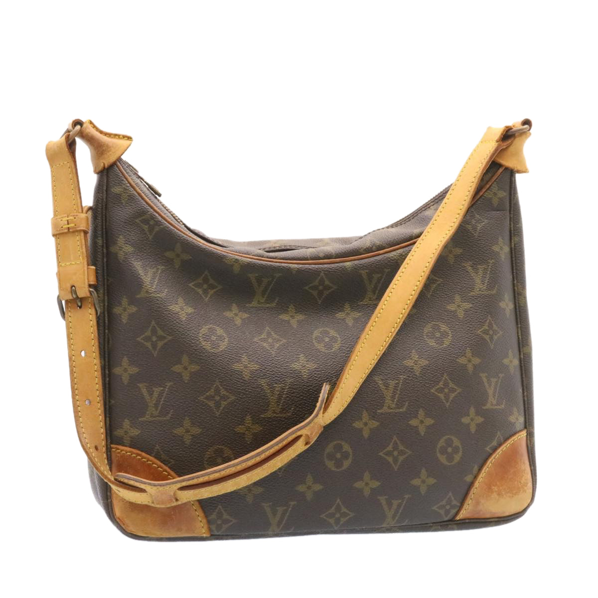 LOUIS VUITTON Monogram Boulogne 30 Shoulder Bag M51265 LV Auth jk554