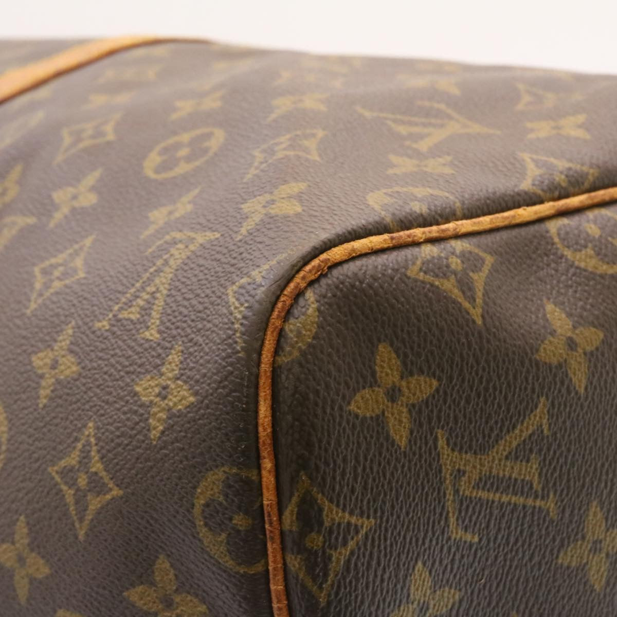 LOUIS VUITTON Monogram Keepall Bandouliere 55 Boston Bag M41414 LV Auth jk638