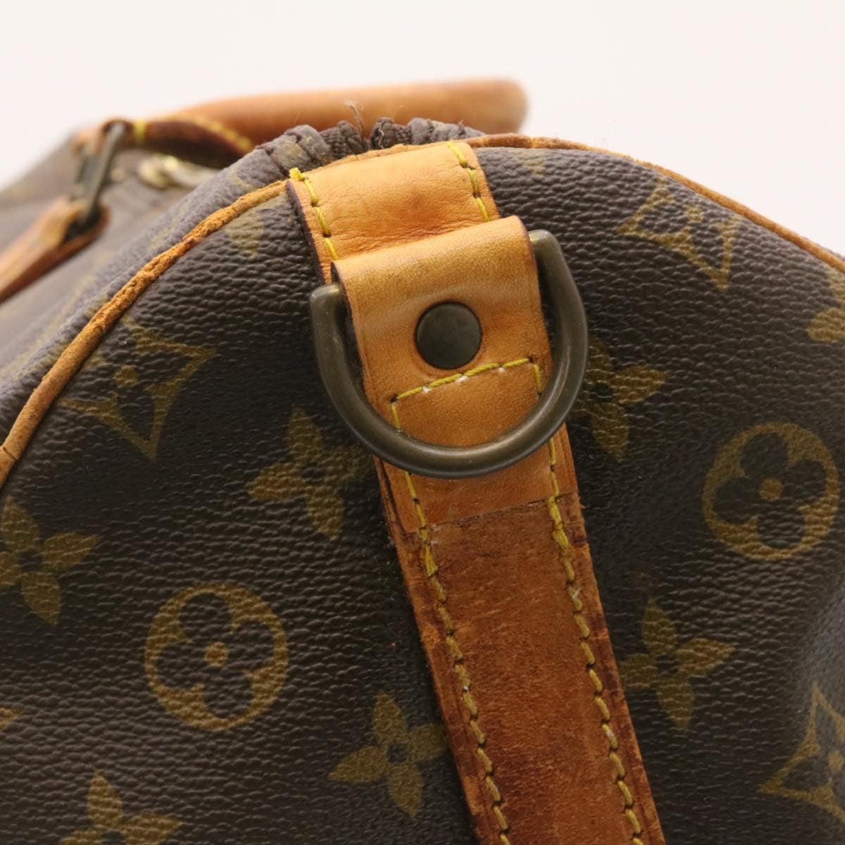 LOUIS VUITTON Monogram Keepall Bandouliere 55 Boston Bag M41414 LV Auth jk638