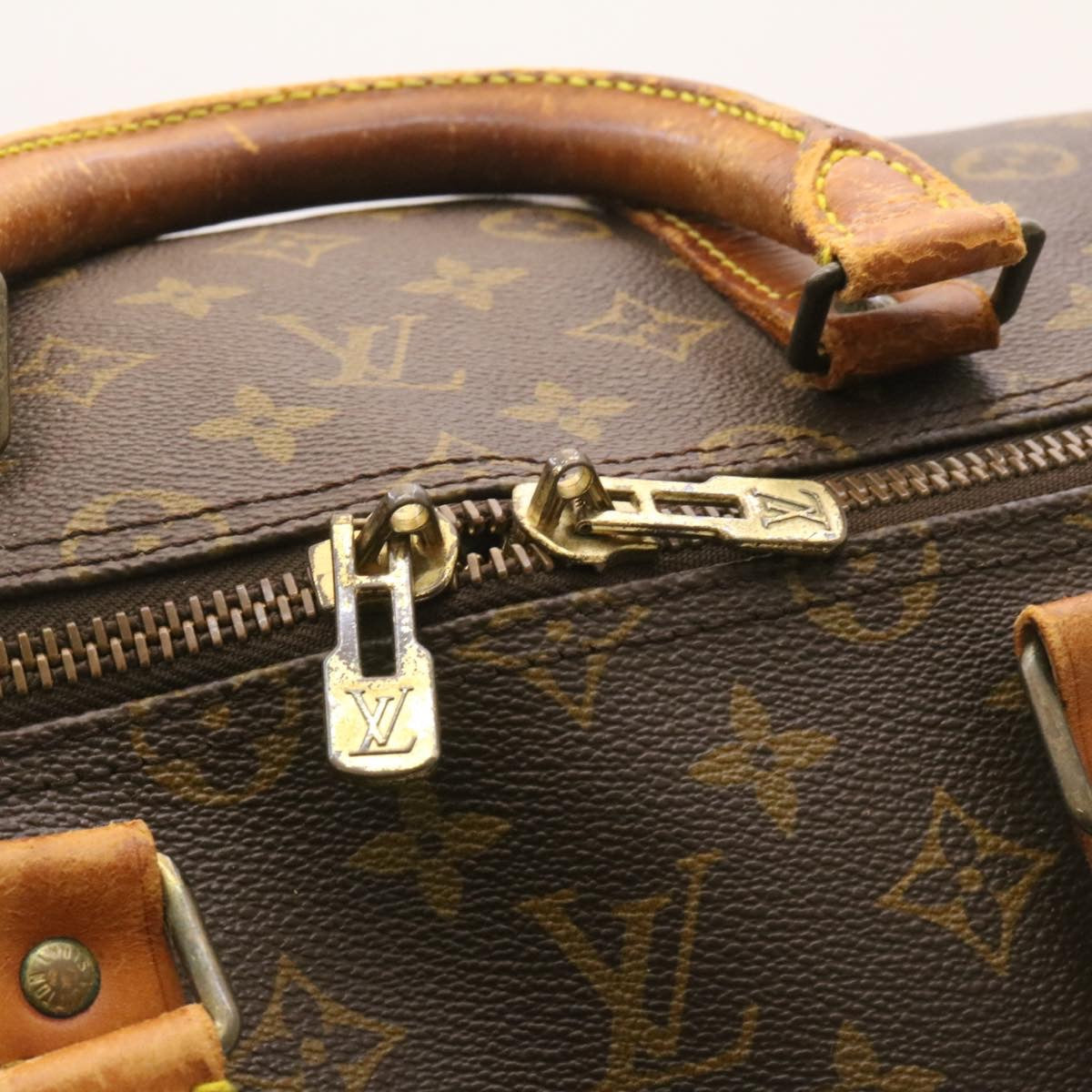 LOUIS VUITTON Monogram Keepall Bandouliere 55 Boston Bag M41414 LV Auth jk638