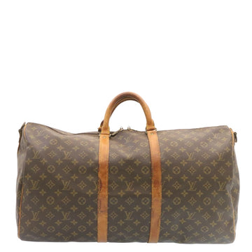 LOUIS VUITTON Monogram Keepall Bandouliere 55 Boston Bag M41414 LV Auth jk638 - 0