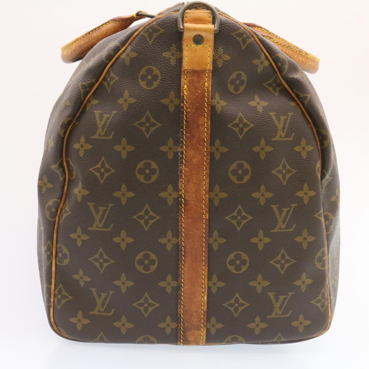 LOUIS VUITTON Monogram Keepall Bandouliere 55 Boston Bag M41414 LV Auth jk638