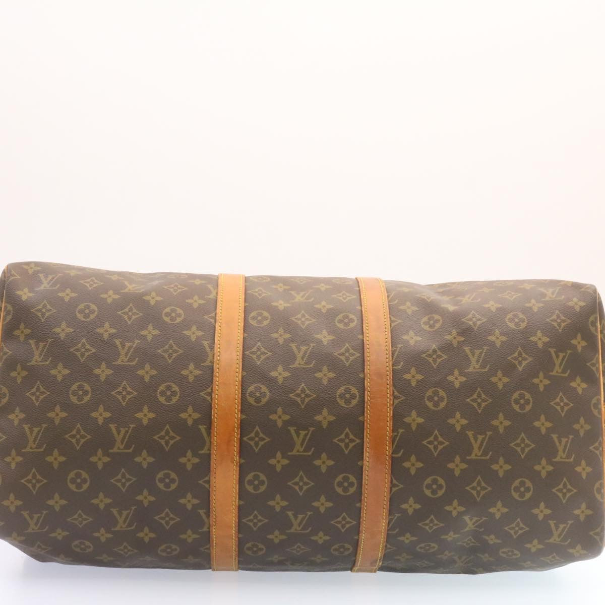 LOUIS VUITTON Monogram Keepall Bandouliere 55 Boston Bag M41414 LV Auth jk638