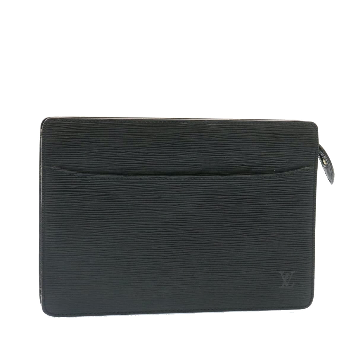 LOUIS VUITTON Epi Pochette Homme Clutch Bag Black M52522 LV Auth jk644