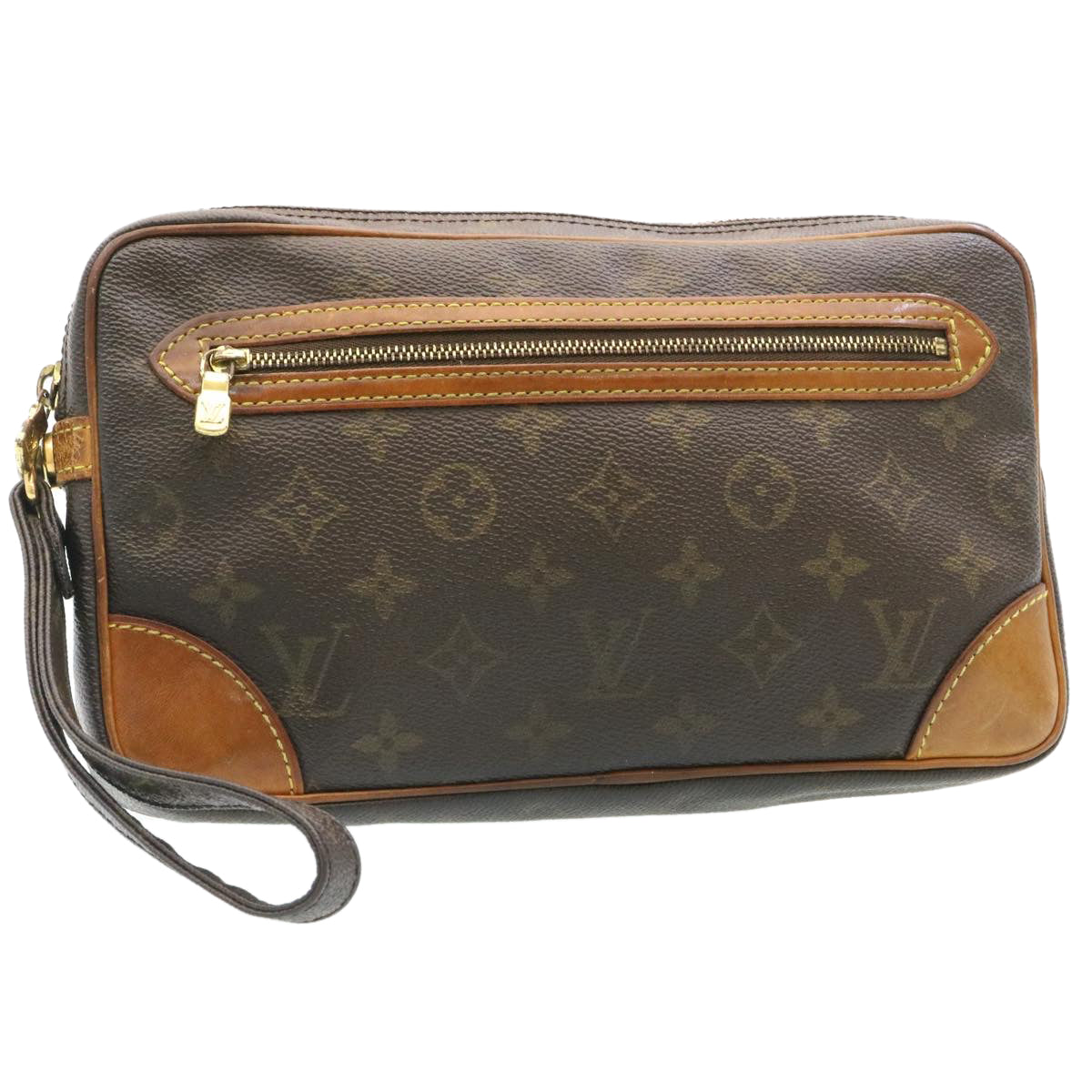 LOUIS VUITTON Monogram Marly Dragonne GM Clutch Bag M51825 LV Auth jk661