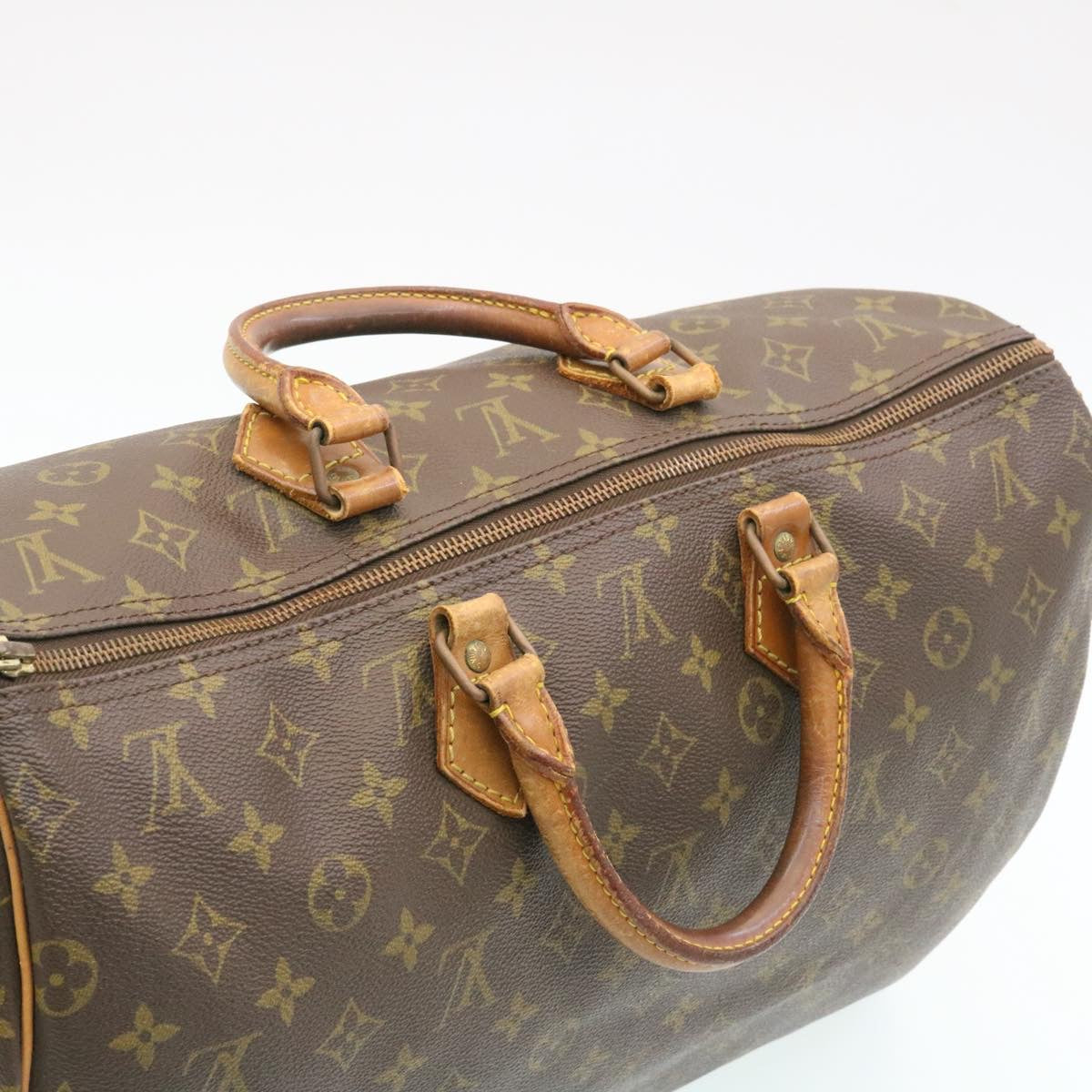 LOUIS VUITTON Monogram Speedy 40 Hand Bag M41522 LV Auth jk668