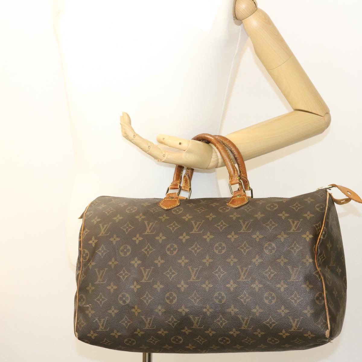 LOUIS VUITTON Monogram Speedy 40 Hand Bag M41522 LV Auth jk690