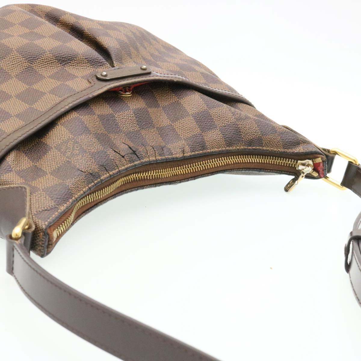 LOUIS VUITTON Damier Ebene Bloomsbury PM Shoulder Bag N42251 LV Auth jk700