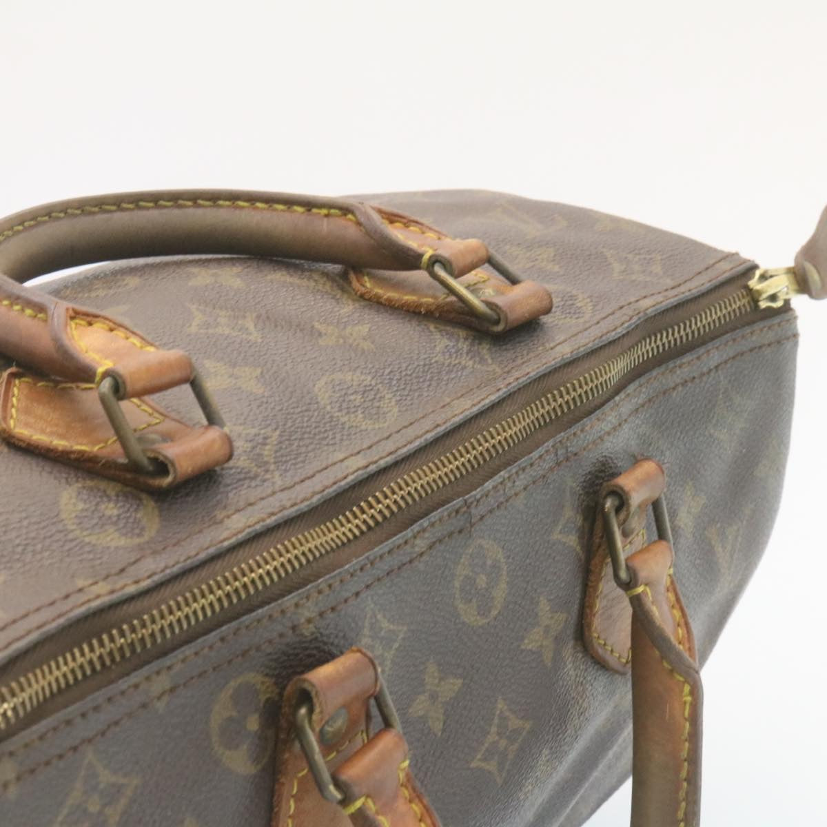 LOUIS VUITTON Monogram Speedy 30 Hand Bag M41526 LV Auth jk762