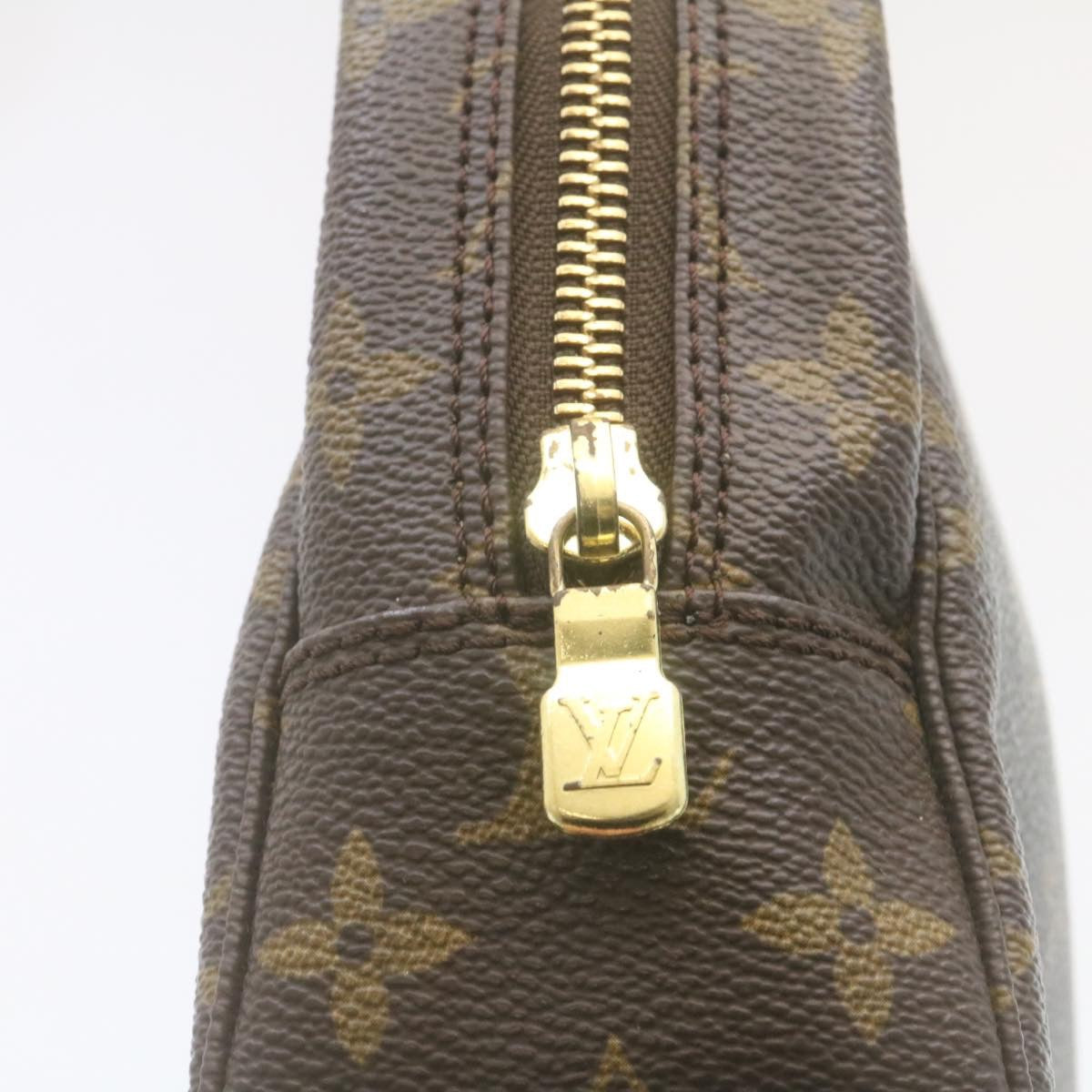 LOUIS VUITTON Monogram Trousse Toilette 23 Clutch Bag M47524 LV Auth jk933