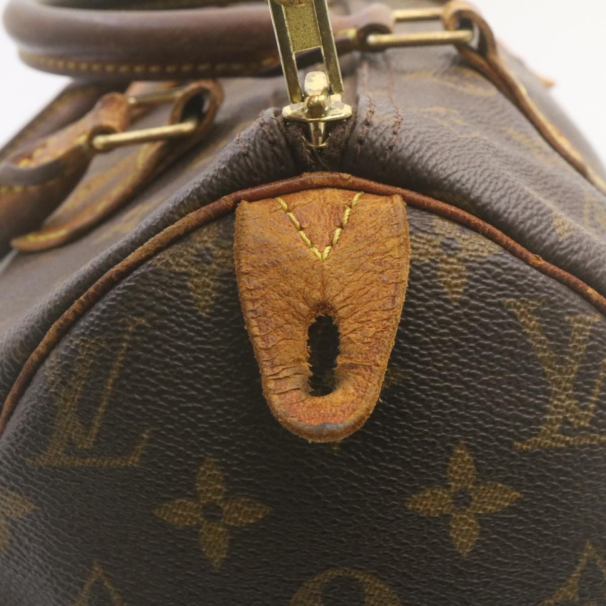 LOUIS VUITTON Monogram Speedy 30 Hand Bag M41526 LV Auth jk942