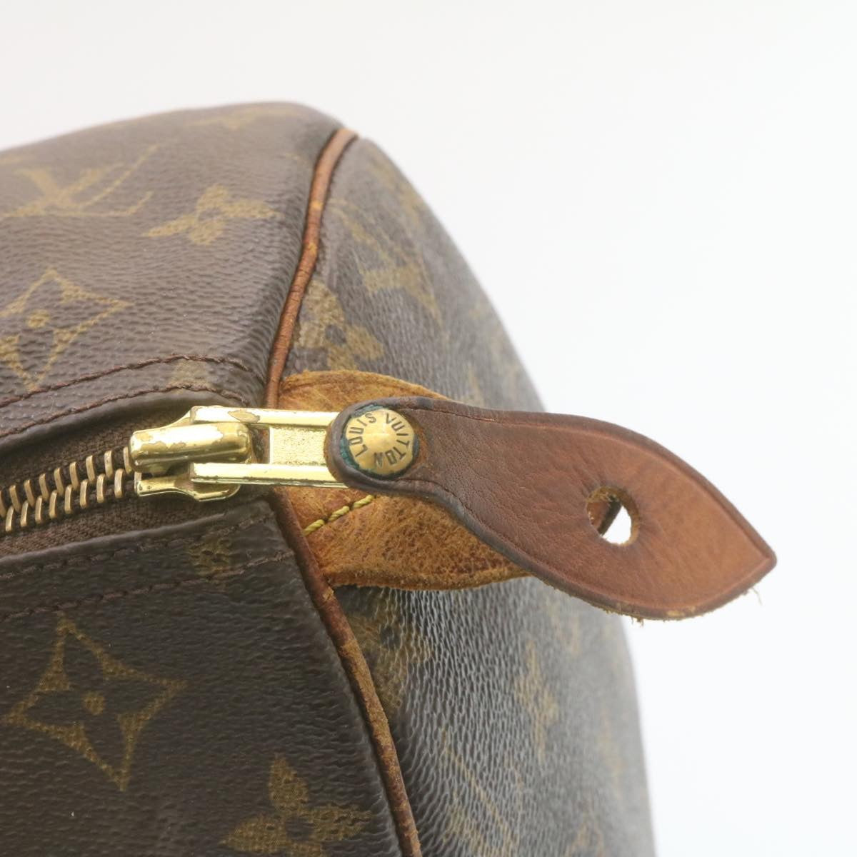 LOUIS VUITTON Monogram Speedy 30 Hand Bag M41526 LV Auth jk942