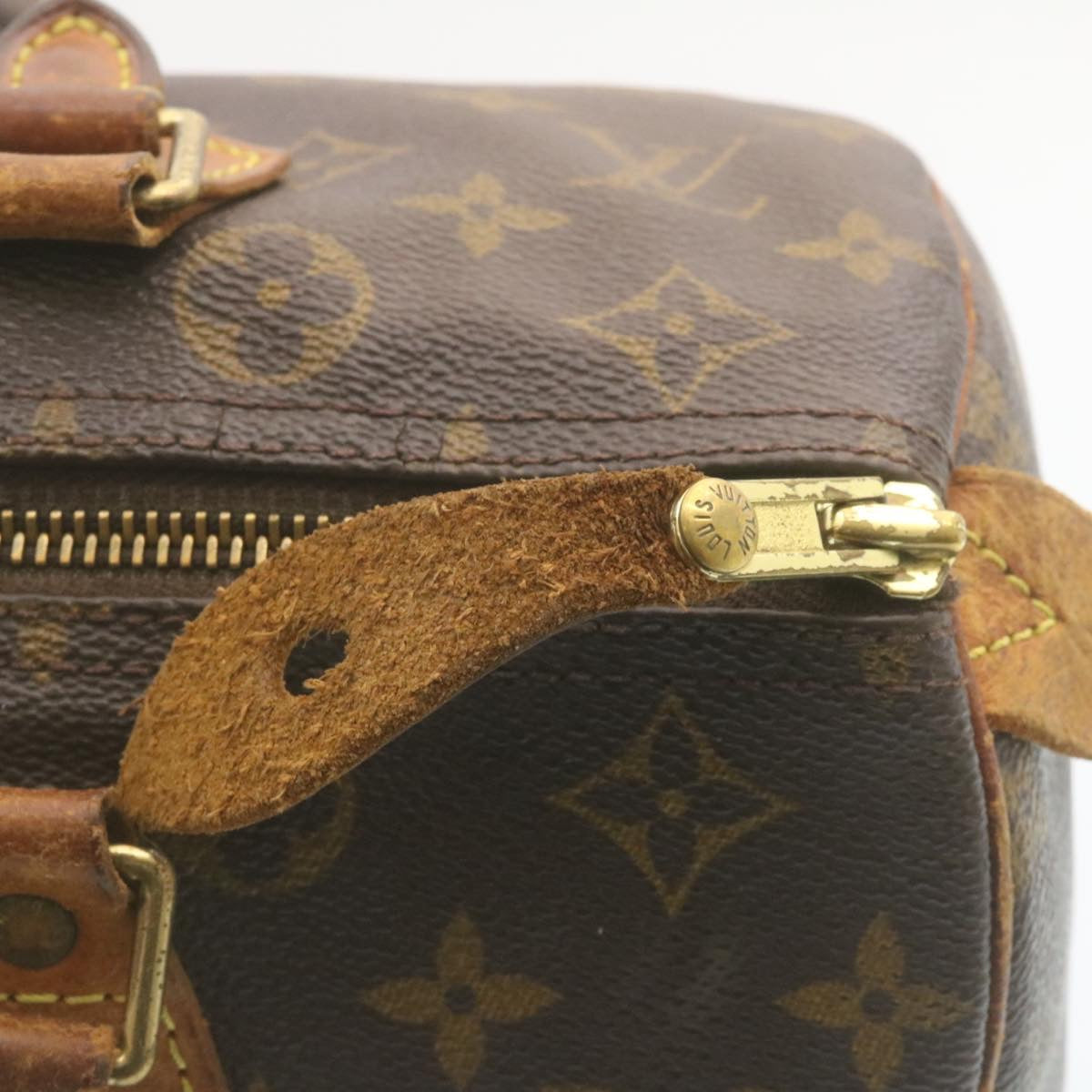 LOUIS VUITTON Monogram Speedy 30 Hand Bag M41526 LV Auth jk942