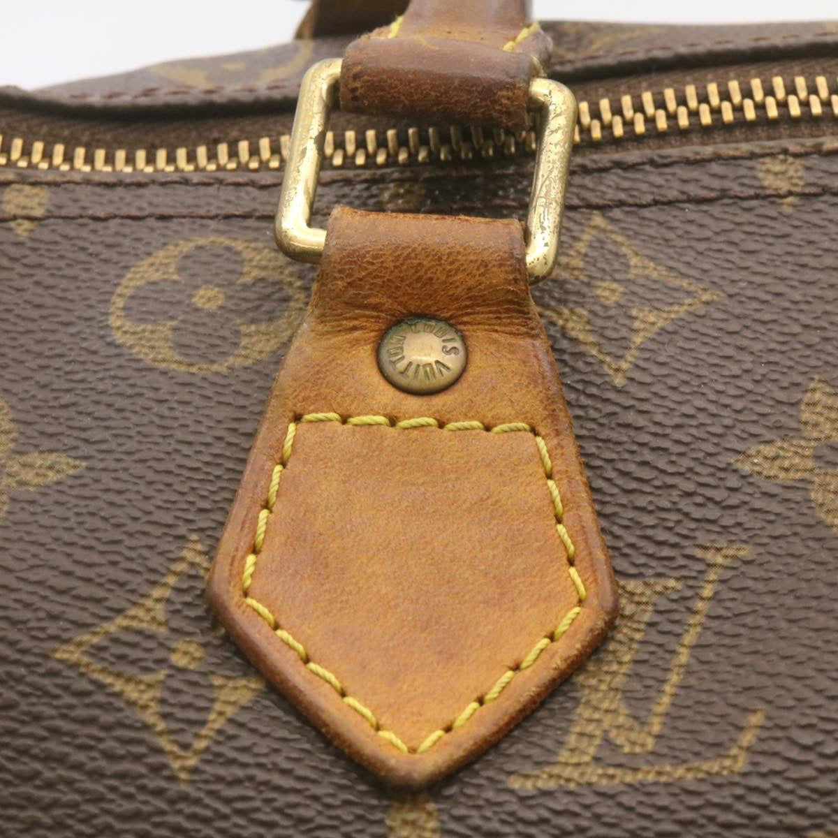 LOUIS VUITTON Monogram Speedy 30 Hand Bag M41526 LV Auth jk942