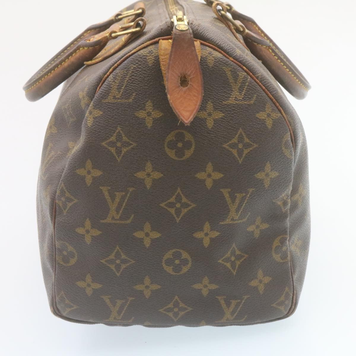 LOUIS VUITTON Monogram Speedy 30 Hand Bag M41526 LV Auth jk942