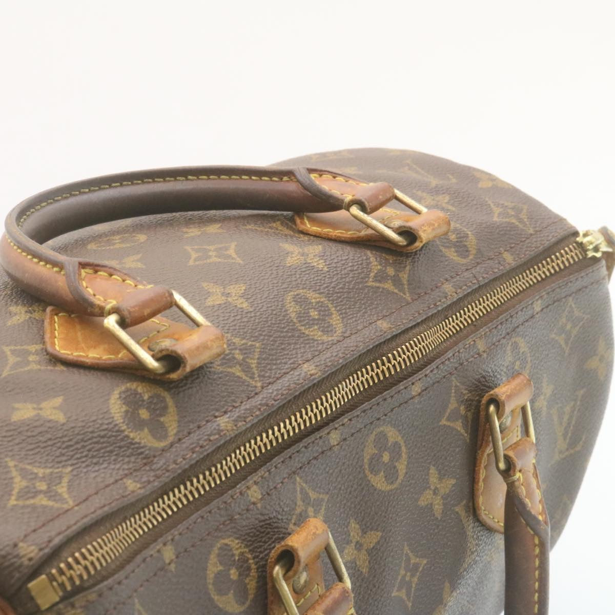 LOUIS VUITTON Monogram Speedy 30 Hand Bag M41526 LV Auth jk942