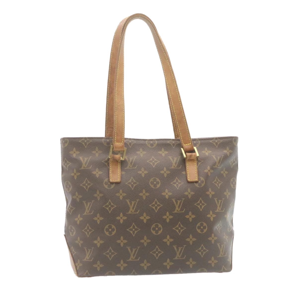 LOUIS VUITTON Monogram Cabas Piano Tote Bag M51148 LV Auth jk989